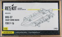 Reskit RS32-0176 - BRU-57 Smart Bomb Racks for F-16 Resin Kit 1:32 MIB