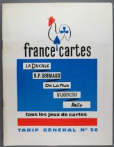 Retailer Catalog France Cartes 1963 Cards Game Miro Ducale Grimaud Waddington De la Rue