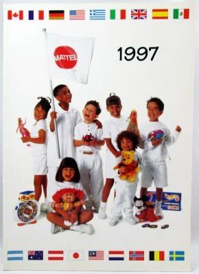 Retailer catalog Mattel France 1997 (Barbie, Polly Pocket, Street Sharks, Space Monkeys, Hercule, Disney, Hot Wheels...)