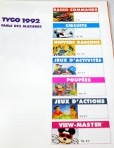 Retailer catalog Tyco France 1992 (Crash Dummies, X-Men, Bitsy Bears, The Little Mermaid...)