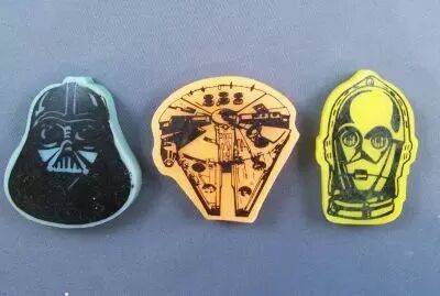 Retour du Jedi 1983 - Lot de 3 Gommes Parfum�es