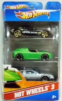 Retour vers le Futur - Hot Wheels 3 - Delorean Time Machine (Part 1), Camaro Concept & C6 Corvette Police