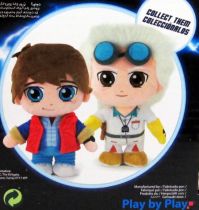 Retour Vers le Futur - Peluches 27cm Play by Play - Marty McFly & Doc Brown