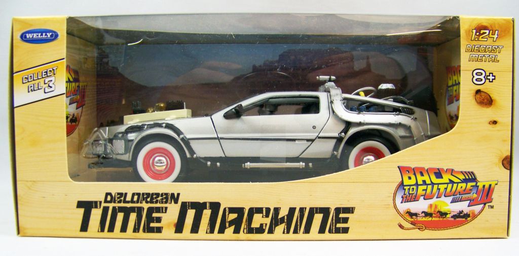 FIGURINE VEHICULE RETOUR VERS LE FUTUR 3 - TIME MACHINE - 1:24