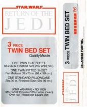 Return of the Jedi 1983 - 3 Piece Twin Bed Set (The Bibb Company)