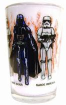 Return of the Jedi 1983 - Amora mustard glass - Darth Vader & Imperial Stormtrooper