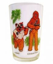 Return of the Jedi 1983 - Amora mustard glass - Kieko (Paploo) & Chiquetaba (Chewbacca)
