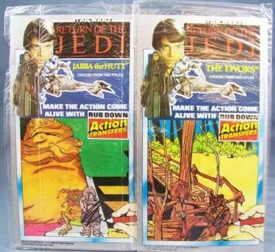 Return of the Jedi 1983 - D�calcomanies  - Jabba the Hutt et The Ewoks (Thomas Salter Ltd)
