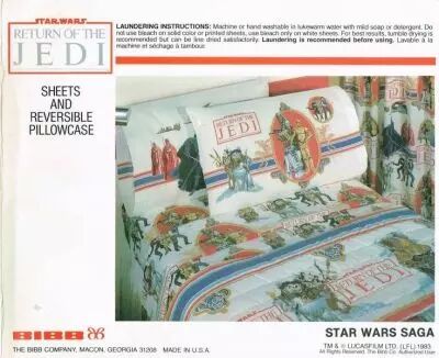 Return of the Jedi 1983 - Parure de Drap pour lit double (3 pi�ces) The Bibb Company