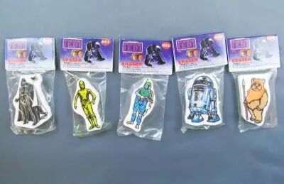 Return of the Jedi 1983 - Set of 5 H.C. Ford Erasers (mint on baggie)