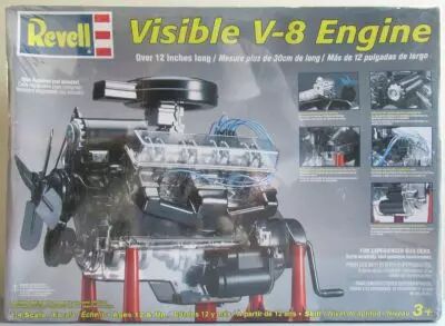 Revell - 858883 Visible V-8 Engine 1/4 Neuf Boite Cellophan�e