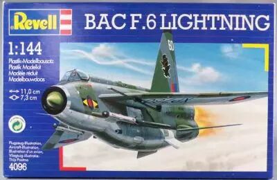 Revell 4096 - Bac F.6 Lightning Avion Chasseur Anglais 1/144 Partiellement Assembl�e Boite