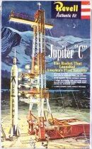 Revell H-1819 - Jupiter C Rocket & Launching Pad 1:110 - Mint in Box