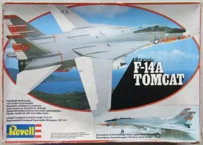 Revell H-4712 - US Navy Avion F-14A Tomcat + D�calcos Techmod 1/32 Neuf Boite
