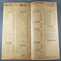 Revell Model Kits1964 Tariff & Order Form