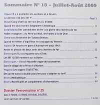 Revue Ferrovisime Numéros 12 18 Ferrovissimo N° 14