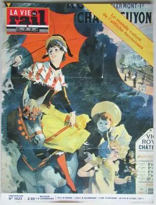 Revue La Vie du Rail N� 1622 Affiche Banlieue St Lazare Luc Robert 1977
