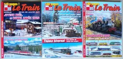 Revue Le Train 3 Num�ros 441 442 443 Janvier Fevrier Mars 2025