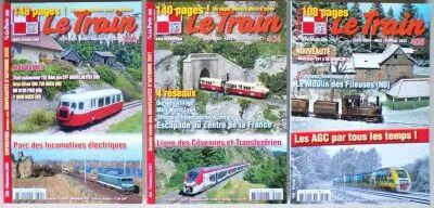 Revue Le Train 3 Num�ros N�392 du 12/2020 N�404 du 12/2021 N�406 du 02/2022