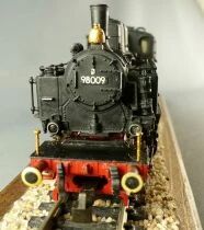 Rivarossi 1340 Ho Dr Steam Tank Loco Mallet BR 98009 Blaxk Reverse Lighting no Box