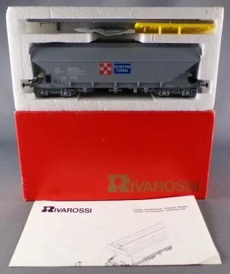 Rivarossi 2133 Ho Sncf Wagon Tr�mie Uas Duquesne Purina Neuf Boite