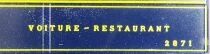 Rivarossi 2590 Ho Ciwl Dining Car 2871 Blue Interior Fittings Lighting Boxed