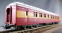 Rivarossi 2704/0 Ho Royal American Show Tamp Fla Circus Pullman Coach #56 Red & Yellow Full Interior no Box