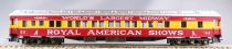 Rivarossi 2704 Ho Royal American Show Circus Heavy Weight Pullman Coach #53 Tuscan & Yellow Full Interior no Box