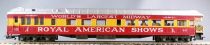 Rivarossi 2706 Ho Royal American Show Circus Circus Observation Car #60 Tuscan & Yellow Full Interior no Box
