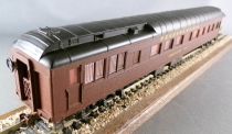 Rivarossi 2735 Ho Pennsylvania R.R. Observation Car Tuscan Red Full Interior Lighting Boxed