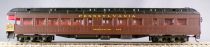 Rivarossi 2735 Ho Pennsylvania R.R. Observation Car Tuscan Red Full Interior Lighting Boxed