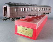Rivarossi 2736 Ho Pennsylvania R.R. Dinig Car 1184 Tuscan Red Full Interior Lighting Boxed