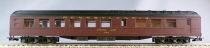 Rivarossi 2736 Ho Pennsylvania R.R. Dinig Car 1184 Tuscan Red Full Interior Lighting Boxed