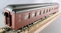Rivarossi 2736 Ho Pennsylvania R.R. Dinig Car 1184 Tuscan Red Full Interior Lighting Boxed