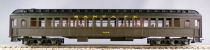 Rivarossi 2743 Ho Santa Fe Heavy Weight Car #1464 Green Full Interior Boxed