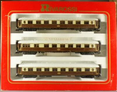 Rivarossi 3640 Ho Ciwl Coffret de 3 Voitures Salon Pullman 4002 4022 4026 Fleche d\'Or Neuves Boite