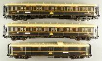 Rivarossi HR4010 Ho Ciwl Coffret de 3 Voitures 2 x Lits 3498A 3499A 1 x Fourgon 1263 Simplon Orient Express Neuves Boite