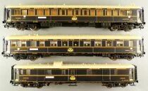 Rivarossi HR4020 Ho Ciwl Coffret de 3 Voitures Lits 3514A Restaurant 2876D Fourgon 1270 Simplon Orient Express Neuves Boit