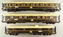 Rivarossi HR4020 Ho Ciwl Coffret de 3 Voitures Lits 3514A Restaurant 2876D Fourgon 1270 Simplon Orient Express Neuves Boit