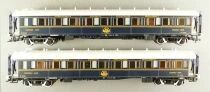 Rivarossi HR4144 Ho Ciwl Coffret de 2 Voitures Lits LX 3473 3525 Venice Simplon Orient Express Neuves Boite