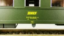 Rivarossi R2452 Ho Sncf Coffret 3 Voitures Type 36 ex DRG B9 2&deg; Cl  A3B5 1&deg;/2&deg; Cl D Fourgon Neuves Boite