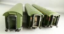 Rivarossi R2452 Ho Sncf Coffret 3 Voitures Type 36 ex DRG B9 2&deg; Cl  A3B5 1&deg;/2&deg; Cl D Fourgon Neuves Boite