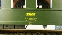 Rivarossi R2452 Ho Sncf Coffret 3 Voitures Type 36 ex DRG B9 2&deg; Cl  A3B5 1&deg;/2&deg; Cl D Fourgon
