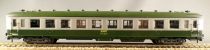RMA 412 Ho Sncf Voiture DEV Uic Forestier 2° Classe B10 Bicolore 51 87 20-80 451-8 Verte Aménagée en Boite