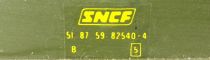 RMA 450 Ho Sncf DEV Uic Coach 2nd Class B10 51 87 59-82540-4 Green Interior Fittings Boxed