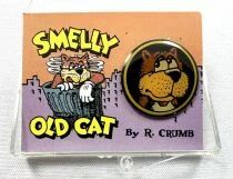 Robert Crumb\'s Smelly Old Cat Pin - Kitchen Sink Press (1993)