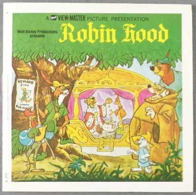 Robin Hood (Disney) - 3 x Gaf View-Master Discs Set with Booklet Ref. B 342