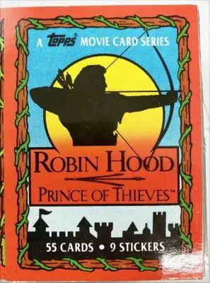 Robin Hood: Prince of Thieves - Topps Trading Cards (1991) - S�rie compl�te 55 cartes + 9 stickers