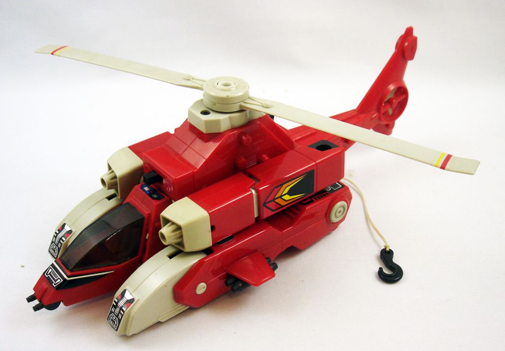 Robo Machine Bandai Robot Helicopter  loose 