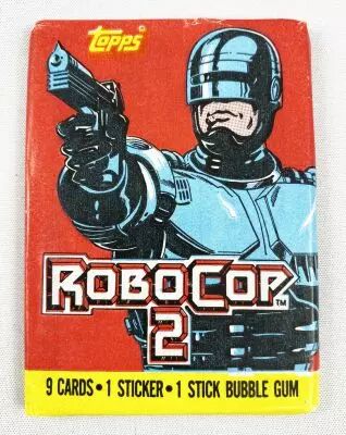 RoboCop 2 - Topps Trading Bubble Gum Cards - Pochette de 9 Cartes � Collectionner #1